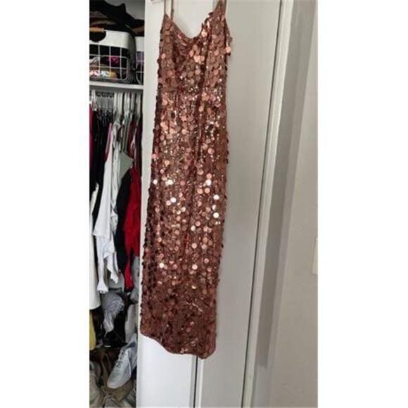 PLUS ❤️ / Regular Size Women's Sexy Backless Sequin Spaghetti Strap - Picture 10 of 10